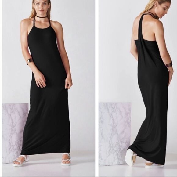 Fabletics Neema Maxi Dress Black - Picture 1 of 10